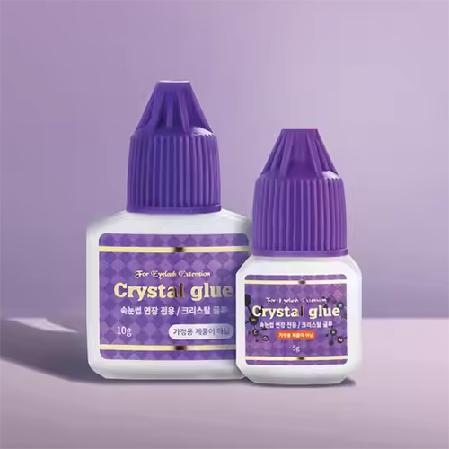 Crystal Glue - Cosmetic Grade Eyelash Adhesive 10ml | Excellent Bonding Time 4-5 Seconds, Retention 3-4 Weeks, Black Color