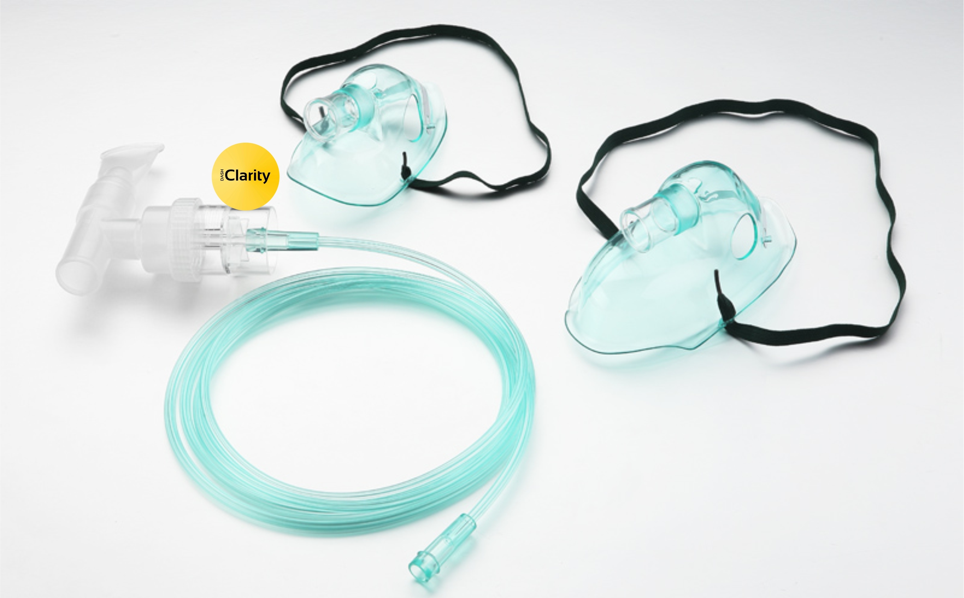 Nebulizer Mask With T And Mouthpiece - Soft Medical Grade Pvc, Adjustable Straps, Transparent | Ergonomic Design, Universal Compatibility, Enhanced Comfort