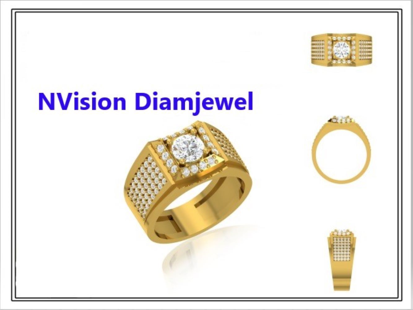 White Gold Lab Grown Solitaire Stackable Shank Diamond Ring Diamond Carat Weight: 2.73 Carat