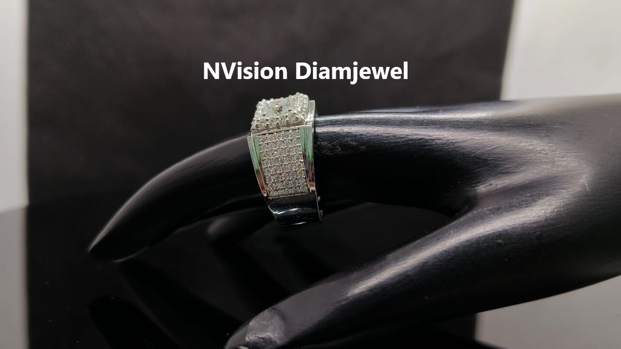 White Gold Lab Grown Solitaire Stackable Shank Diamond Ring Diamond Carat Weight: 2.73 Carat