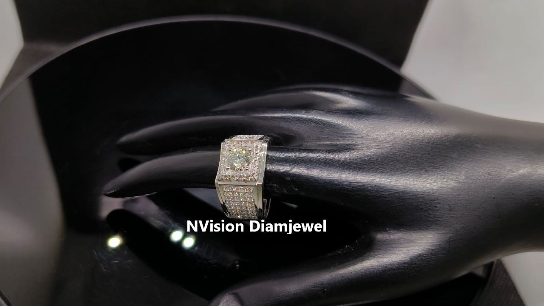 White Gold Lab Grown Solitaire Stackable Shank Diamond Ring Diamond Carat Weight: 2.73 Carat