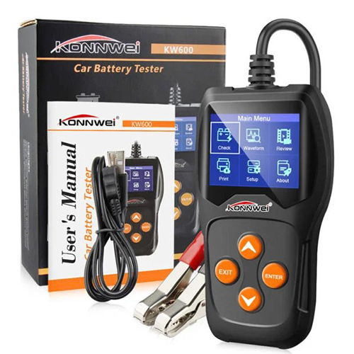 Konnwei Kw600 12V Battery Tester - Color: Black