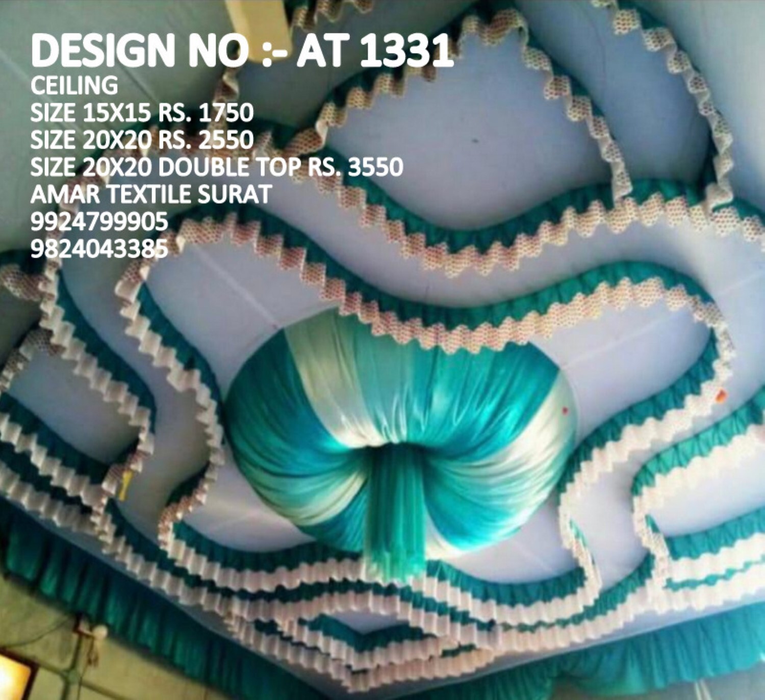 Ceiling Mandap Decoration Fabric - Full Length Plain, Quick Dry And Washable | Strong Material In Various Colors Available