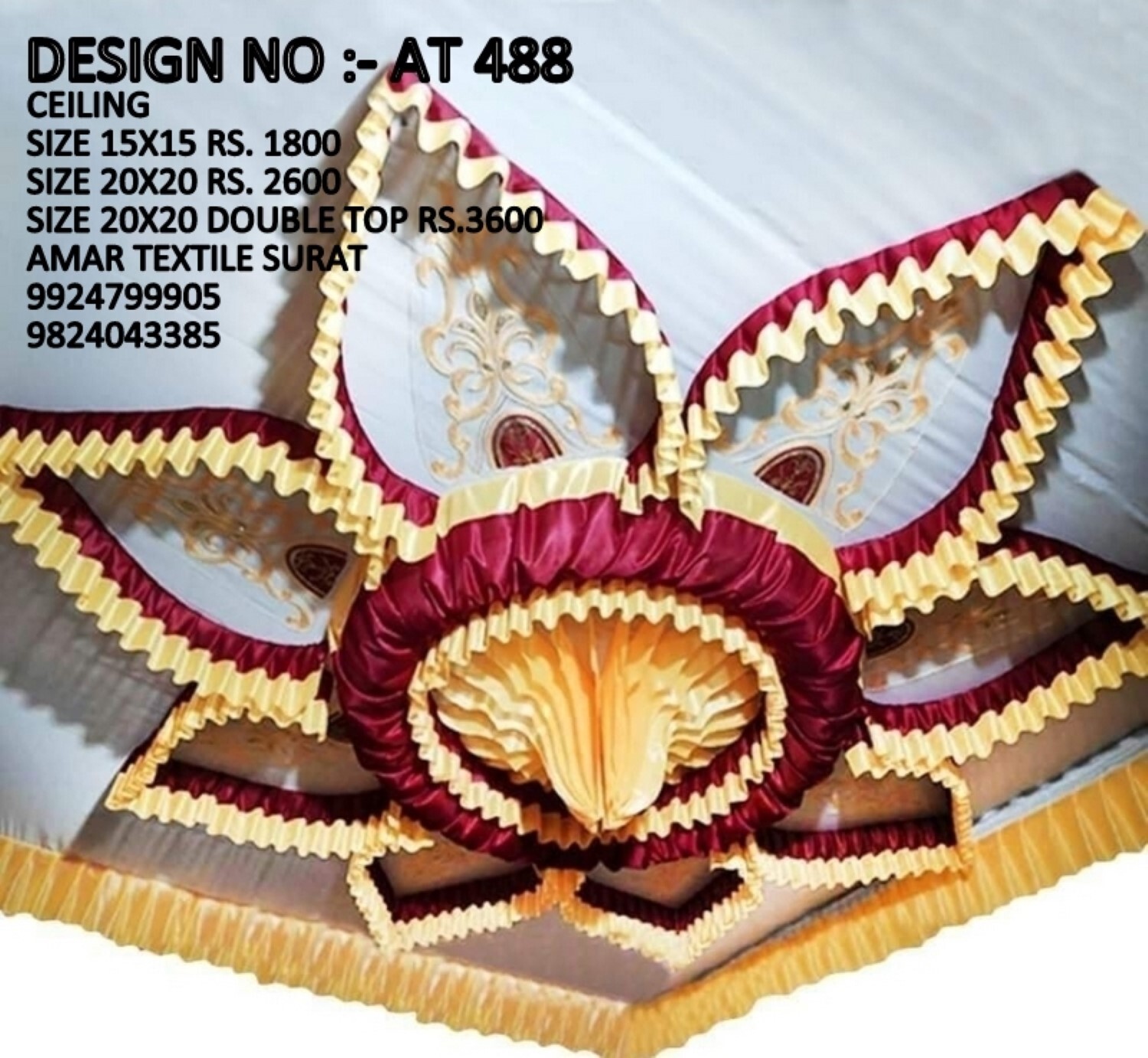 Ceiling Mandap Decorate - Color: All