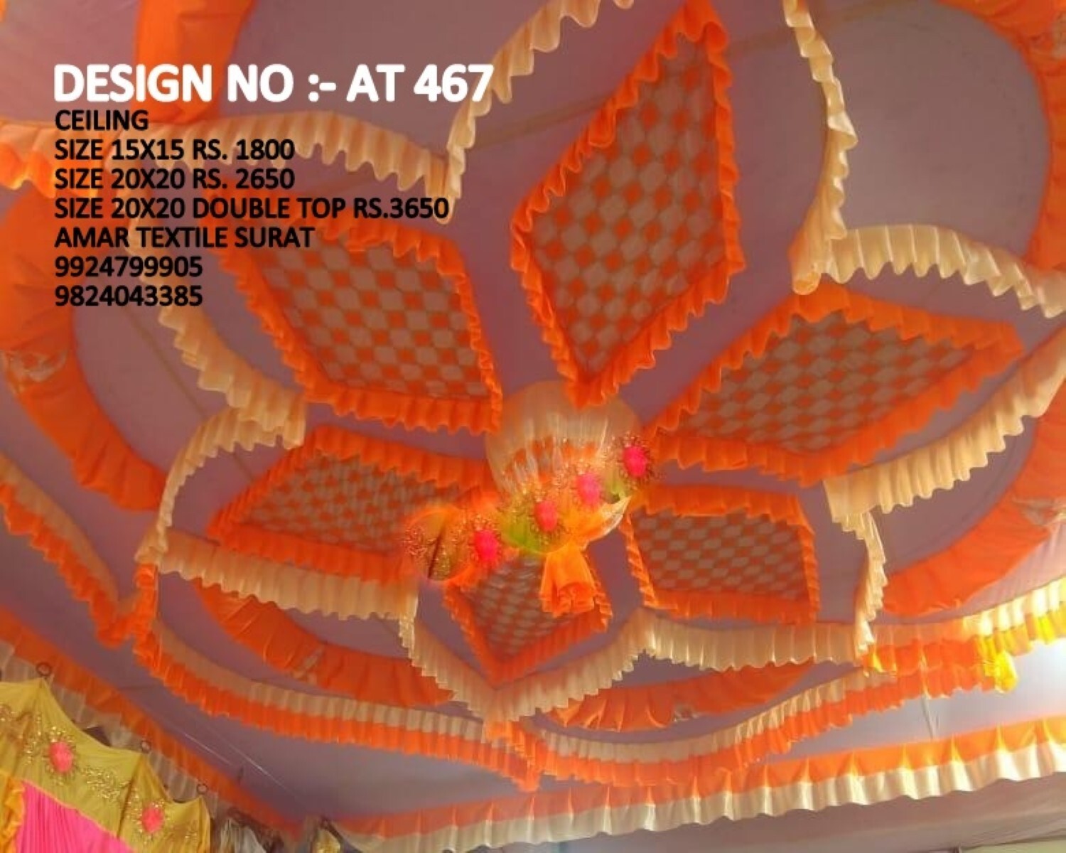 Ceiling Mandap Decorate - Color: All