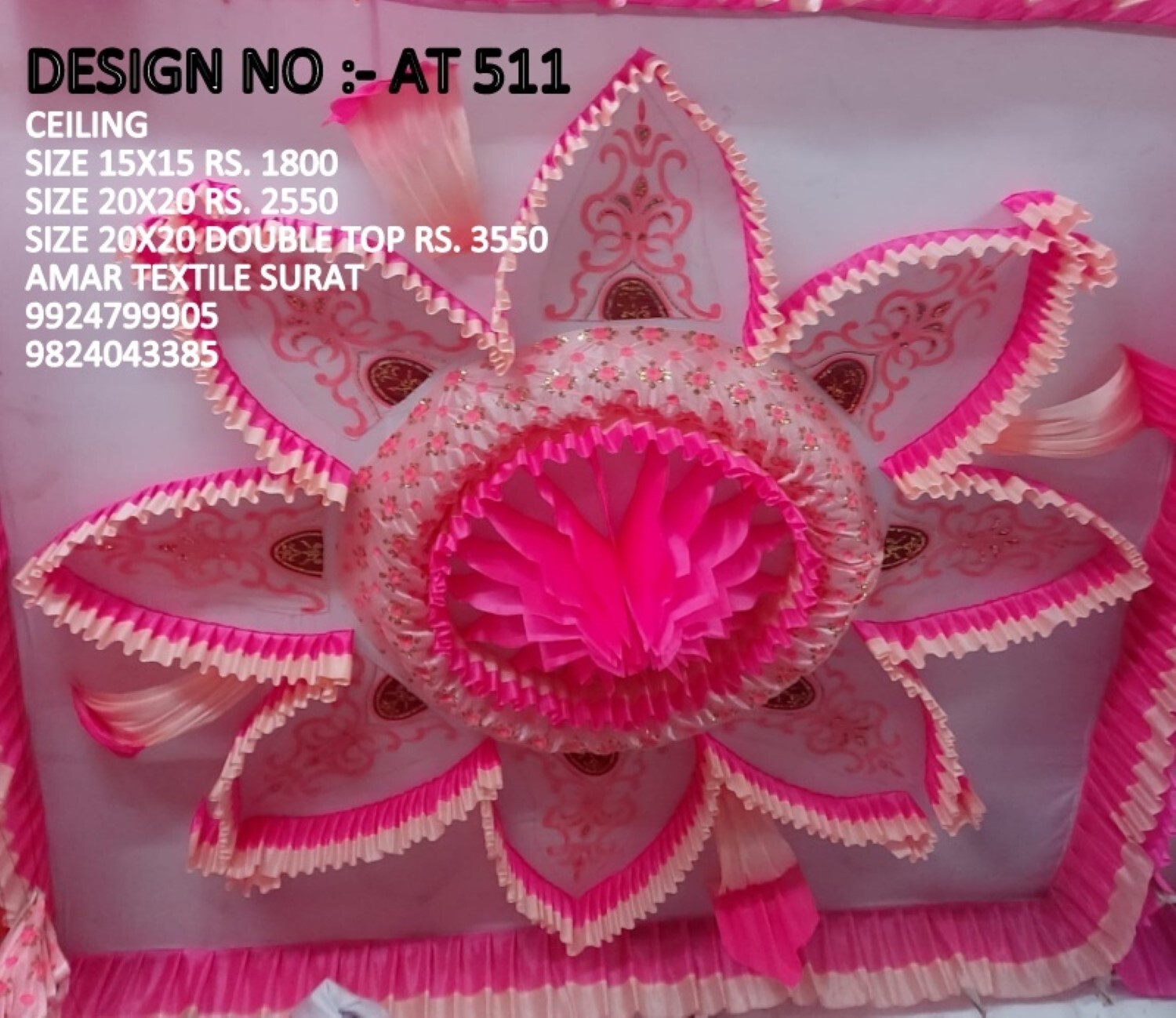 Ceiling Mandap Decorate - Color: All