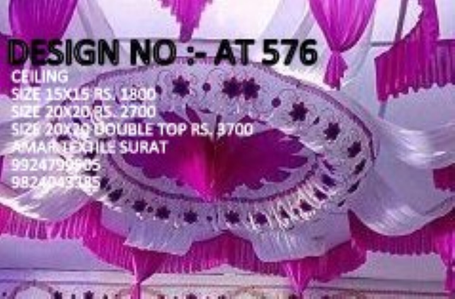 Ceiling Mandap Decorate - Color: All