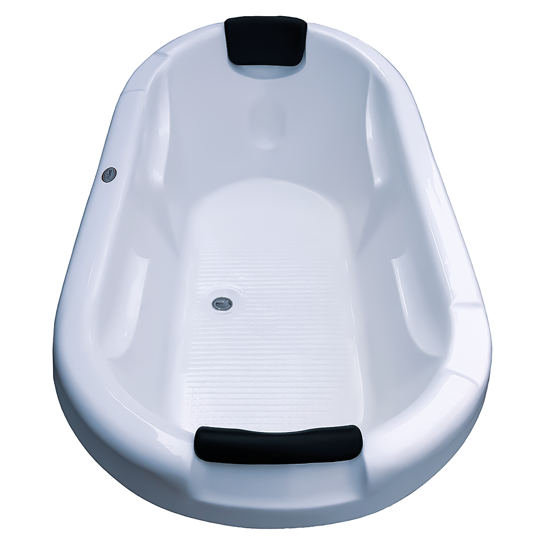White Intimate 6 Ft X 3 Ft Fixed Bathtub