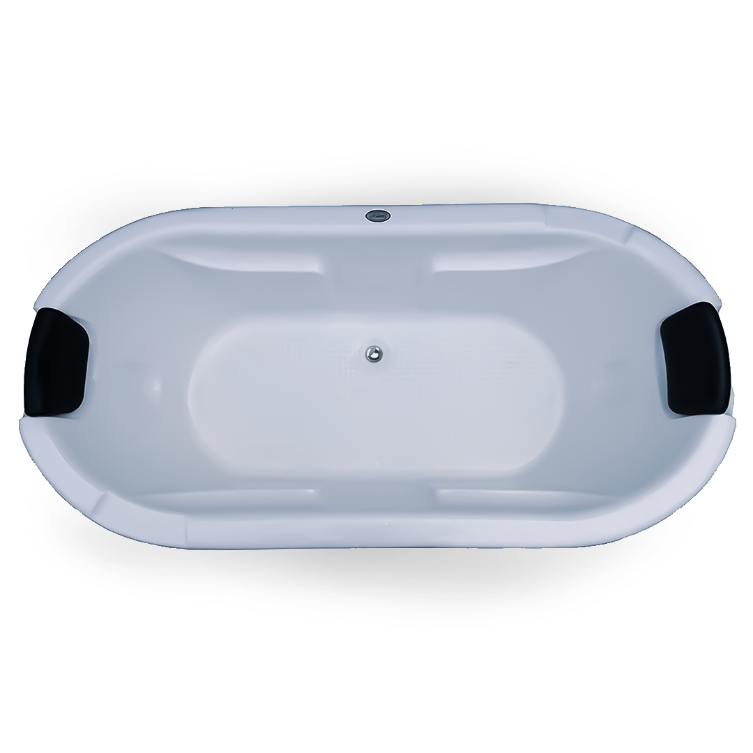 White Intimate 6 Ft X 3 Ft Fixed Bathtub