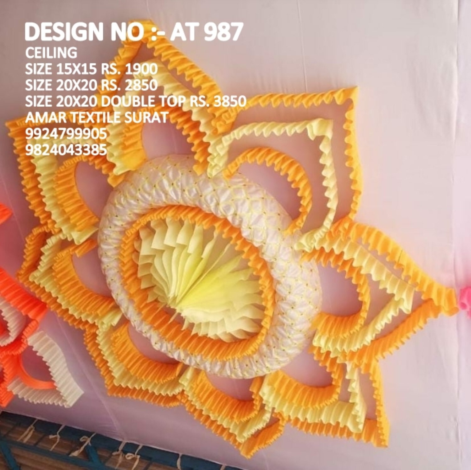Tent Decoration Fabrics - Good Quality, Full Size | Quick Dry, Washable, Strong, Super Width, Various Colors Available, Embroidered & Plain Patterns