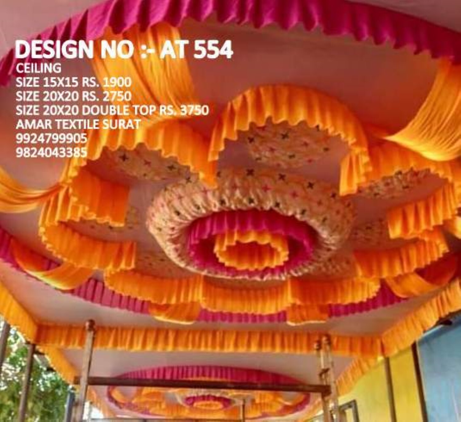 Tent Decoration Fabrics - Good Quality, Full Size | Quick Dry, Washable, Strong, Super Width, Various Colors Available, Embroidered & Plain Patterns