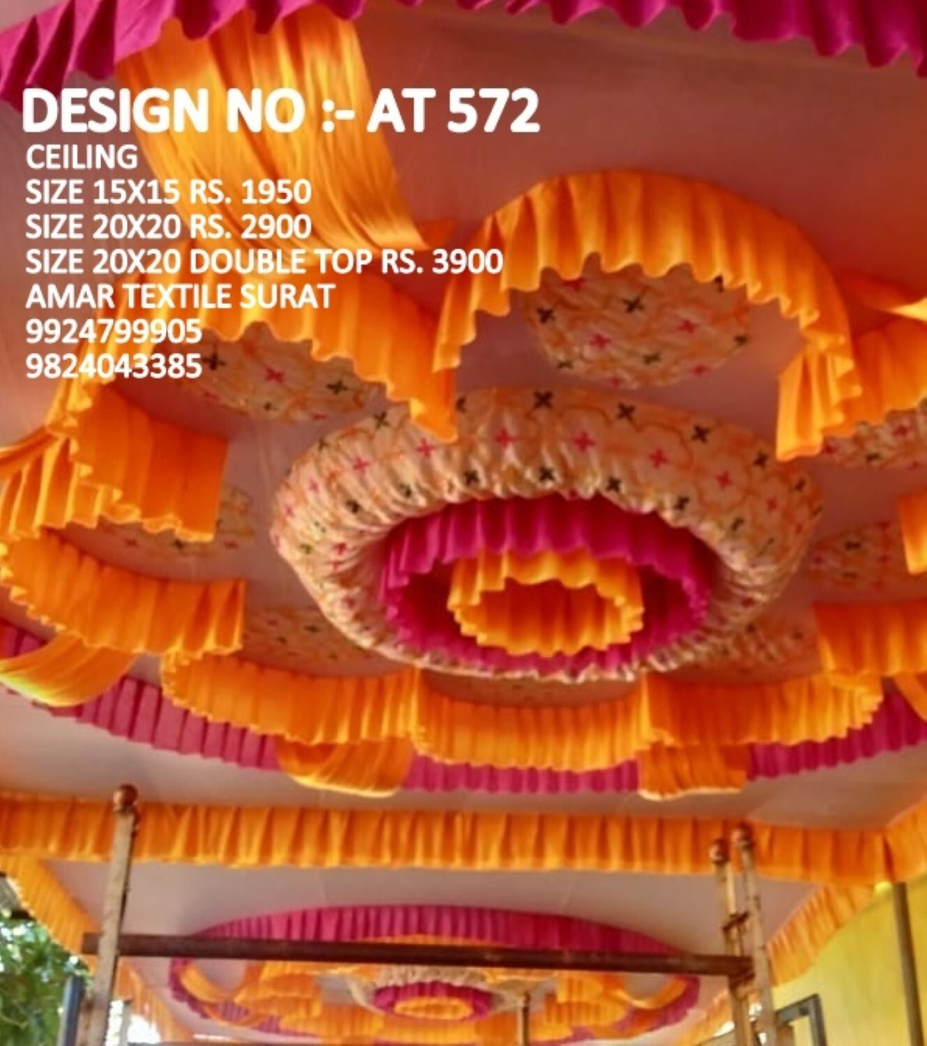 Washable Mandap Ceiling Decorations