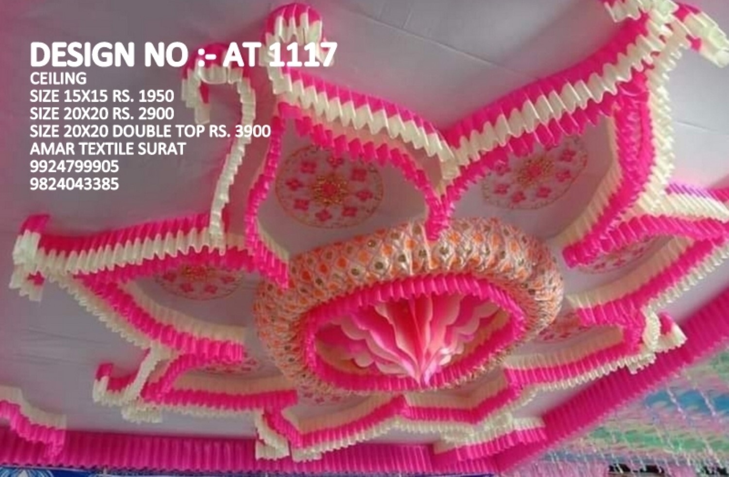 Washable Mandap Ceiling Decorations