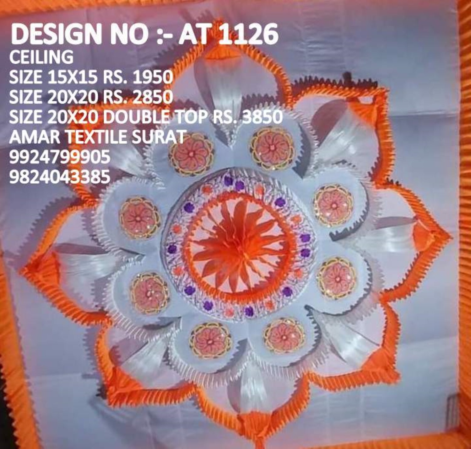 Washable Mandap Ceiling Decorations