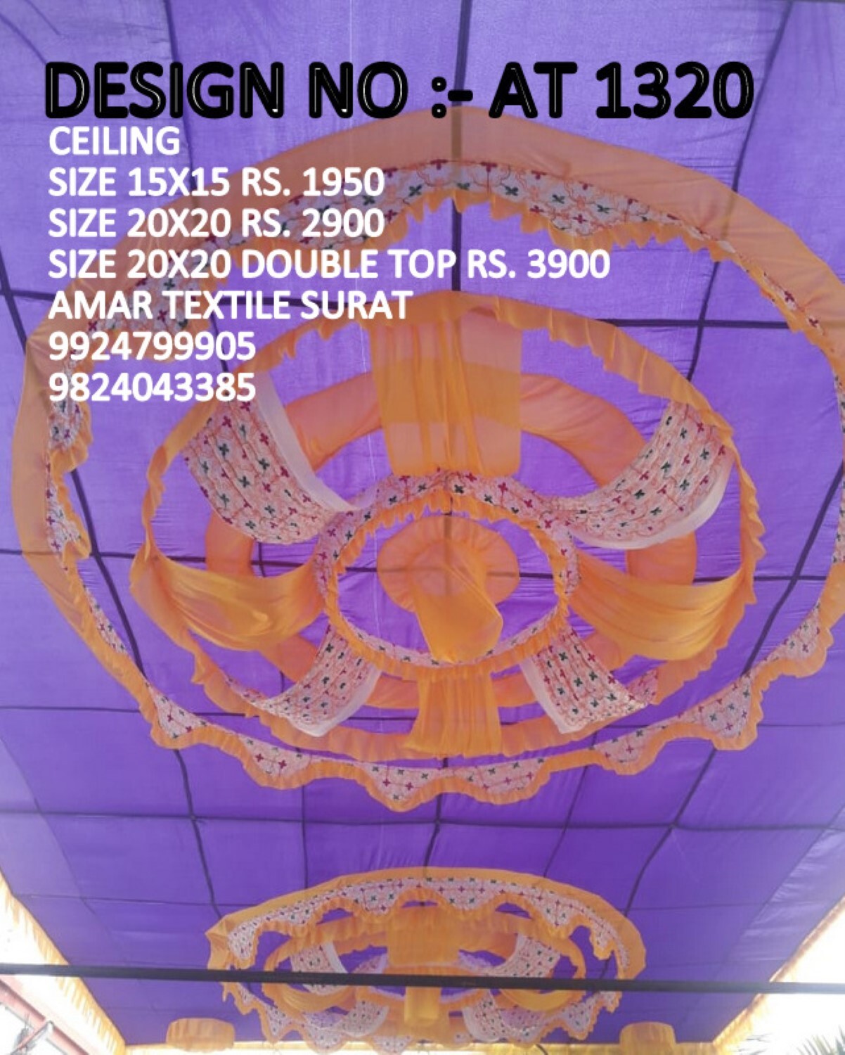 Washable Mandap Ceiling Decorations