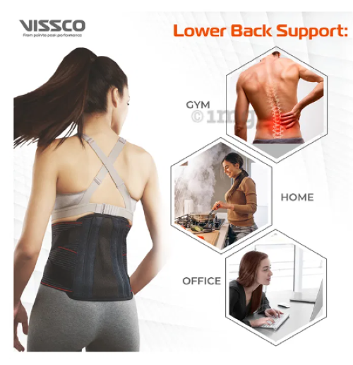 Vissco Pro Lumboset Contoured (P.c.no.2103)(s/m/l/xl/xxl) - Dimension (L*w*h): 27 X 26 X 5 Centimeter (Cm)