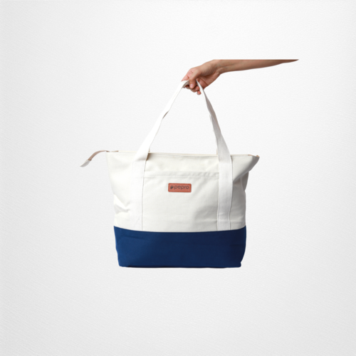 Recycled Canvas Horizontal Carryall Tote bag