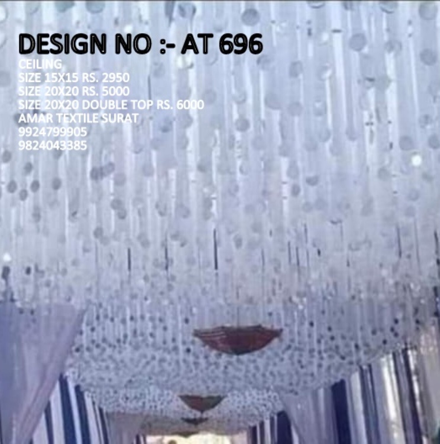 Washable Wedding Ceilings Decorations