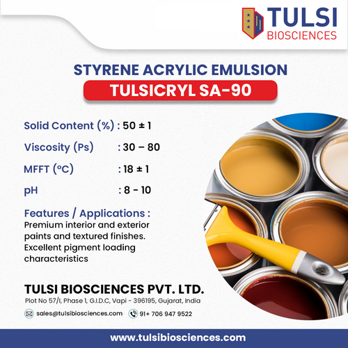 TULSICRYL SA-90 - Styrene Acrylic Emulsion 50%