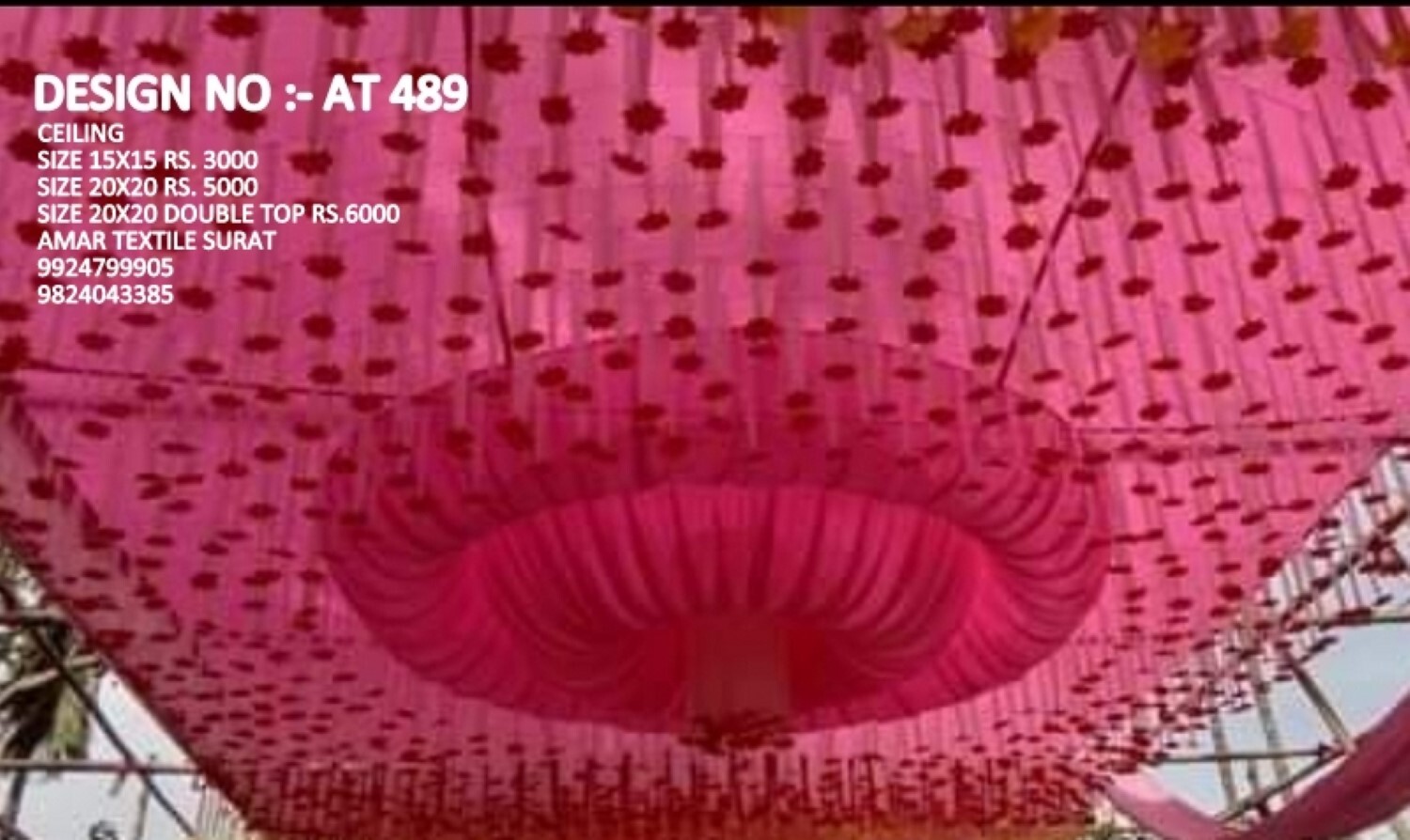 Ceiling Mandaps Decorations - Attributes: Quick Dry