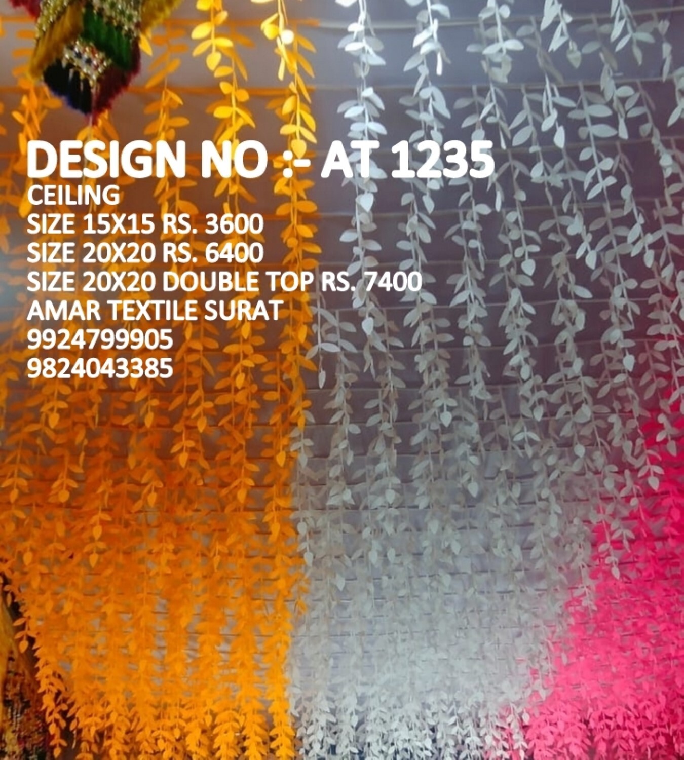 Washable Ceilings Mandap Decoration