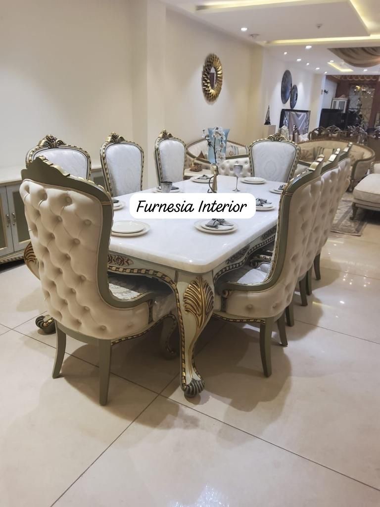 Dining Table Set - Chair Material: Wood