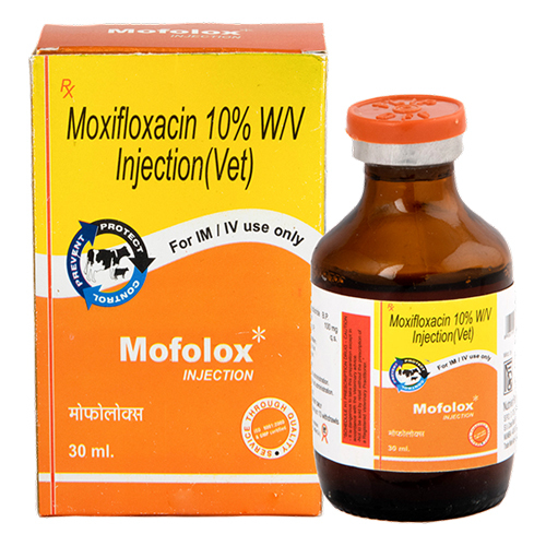 30 Ml Moxifloxacin 10% W-v Injection - Physical Form: Liquid