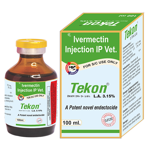 100 Ml Ivermectin Veterinary Injection Ip - Physical Form: Liquid