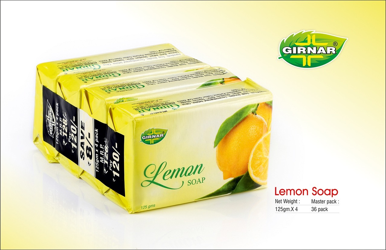 Sandal Soap 500gm (125gm X 4) - Color: Yellow