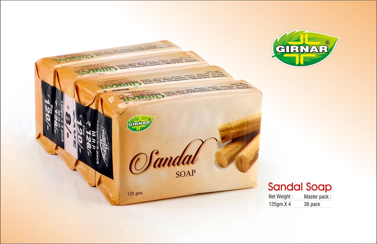 Lemon Soap 500gm (125gm X 4) - Color: Yellow