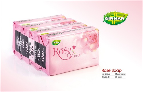 गुलाब का साबुन 500 ग्राम (125 ग्राम X 4)