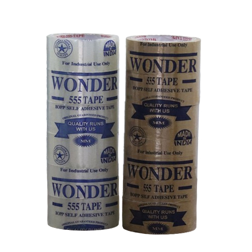 Self Adhesive Tape Bopp - Color: Brown/Transparent