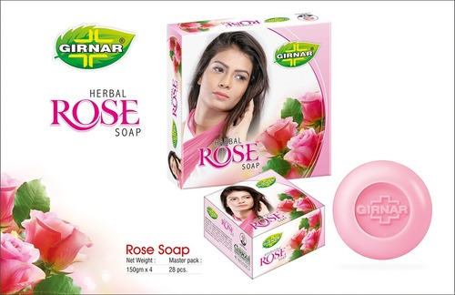 Rose Soap 600Gm (150Gm X 4) - Ingredients: Herbal