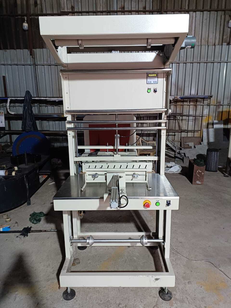 Automatic Sleeve Wrapping Machine - Mild Steel, 3220x830x1980mm | Semi-automatic Film Sealer, Adjustable Shrink Tunnel, Compact Design, User-friendly Controls, Ideal For Food And Pharmaceuticals
