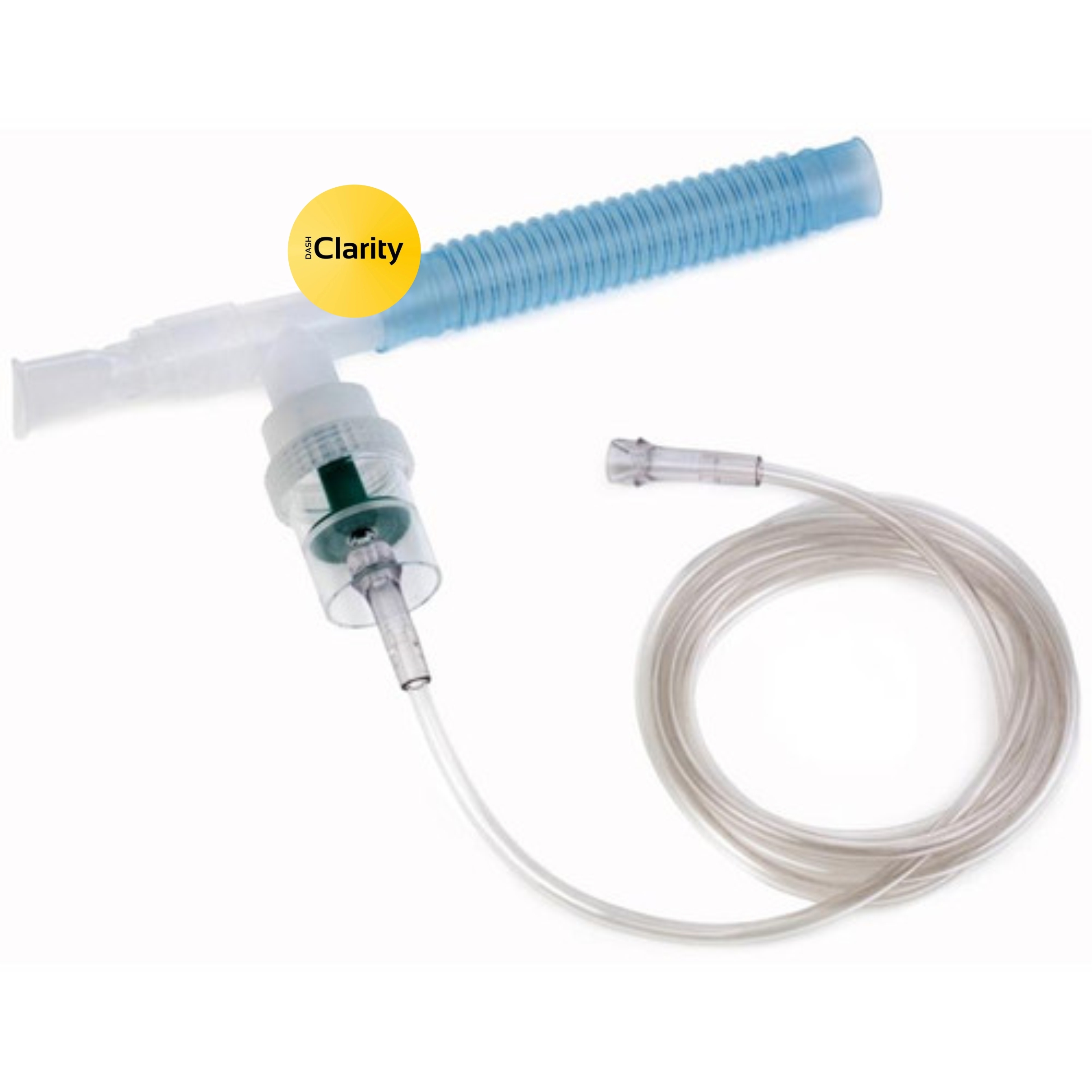 Nebulizer With T Piece - Plastic White Transparent | Universal Compatibility Ergonomic Design Transparent Medicine Chamber Efficient Aerosolization