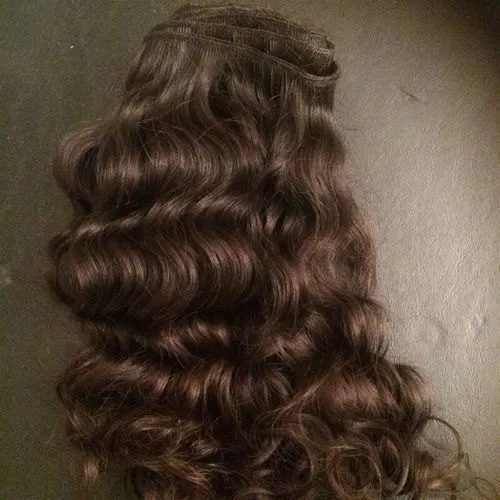 Natural Brown Curly Hair Application: Profesional