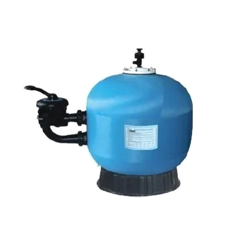 Blue Swimming Pool Side Mounted Sand Filter