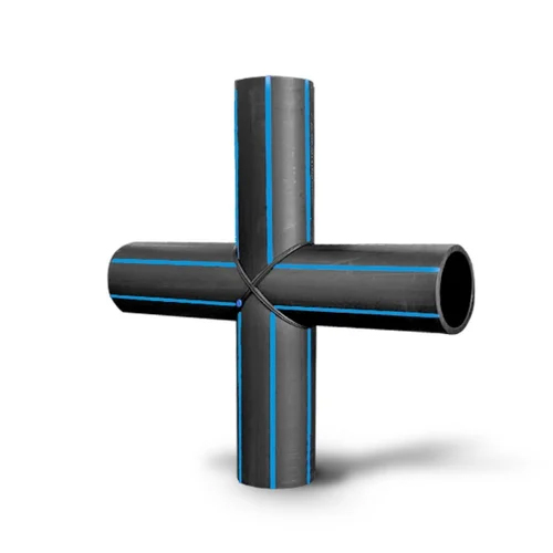 HDPE Fabricated Fittings - High Density Polyethylene, Sizes 1" to 8", Black Color, Buttweld End Connection, Durable with Warranty