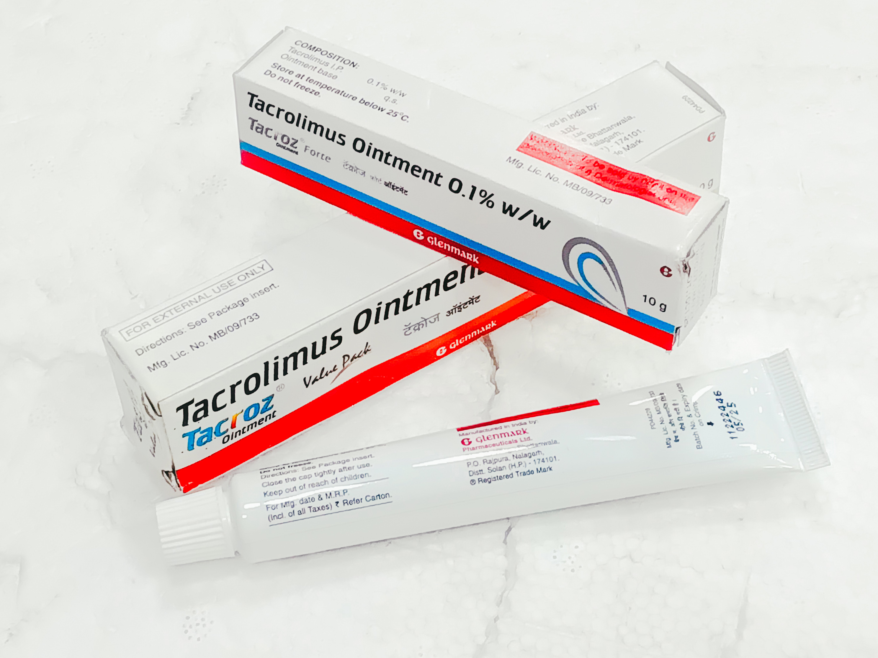 Tacroz Ointment - 0.1% Tacrolimus Dermatological Cream | Treats Eczema, Suppresses Inflammation, External Application, Store Below 30â°c