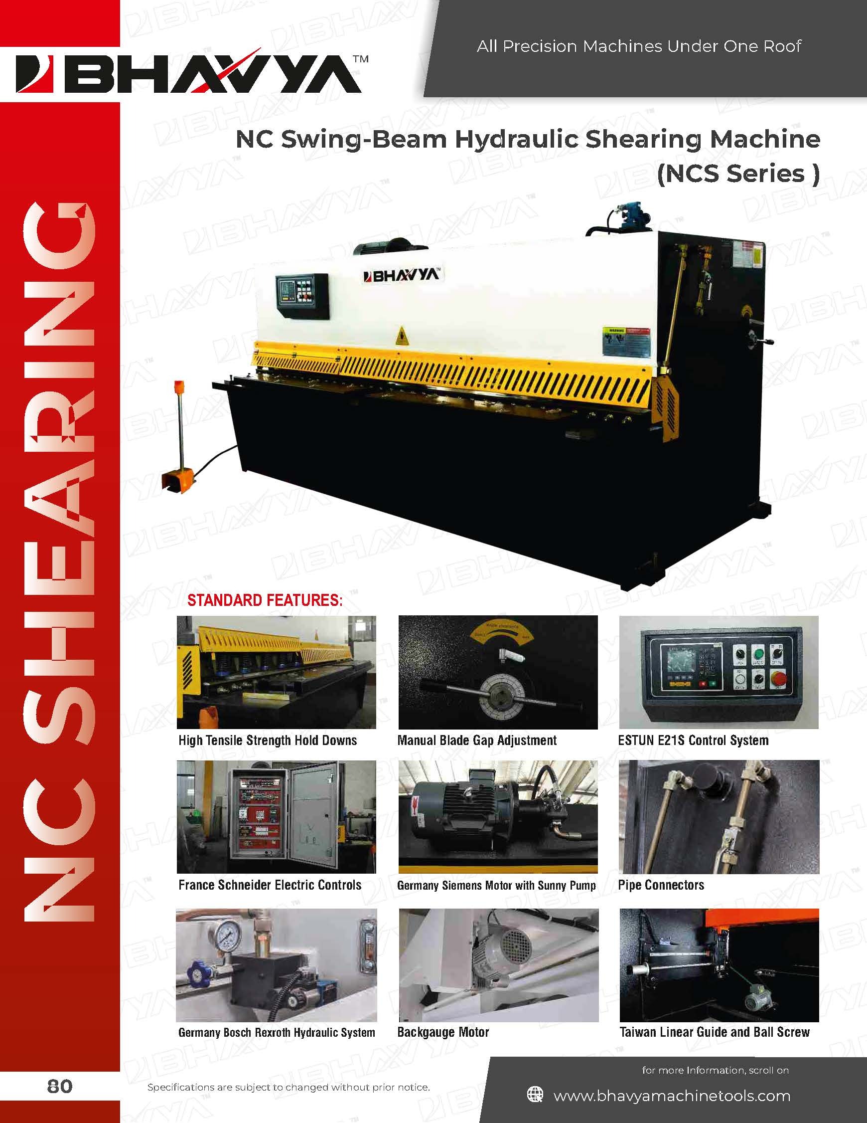 Ncs Shearing Machine - Metal, Frequency Speed Control, 220-440 Volt | Automatic Operation, Customizable Cutting Size, Warranty Included