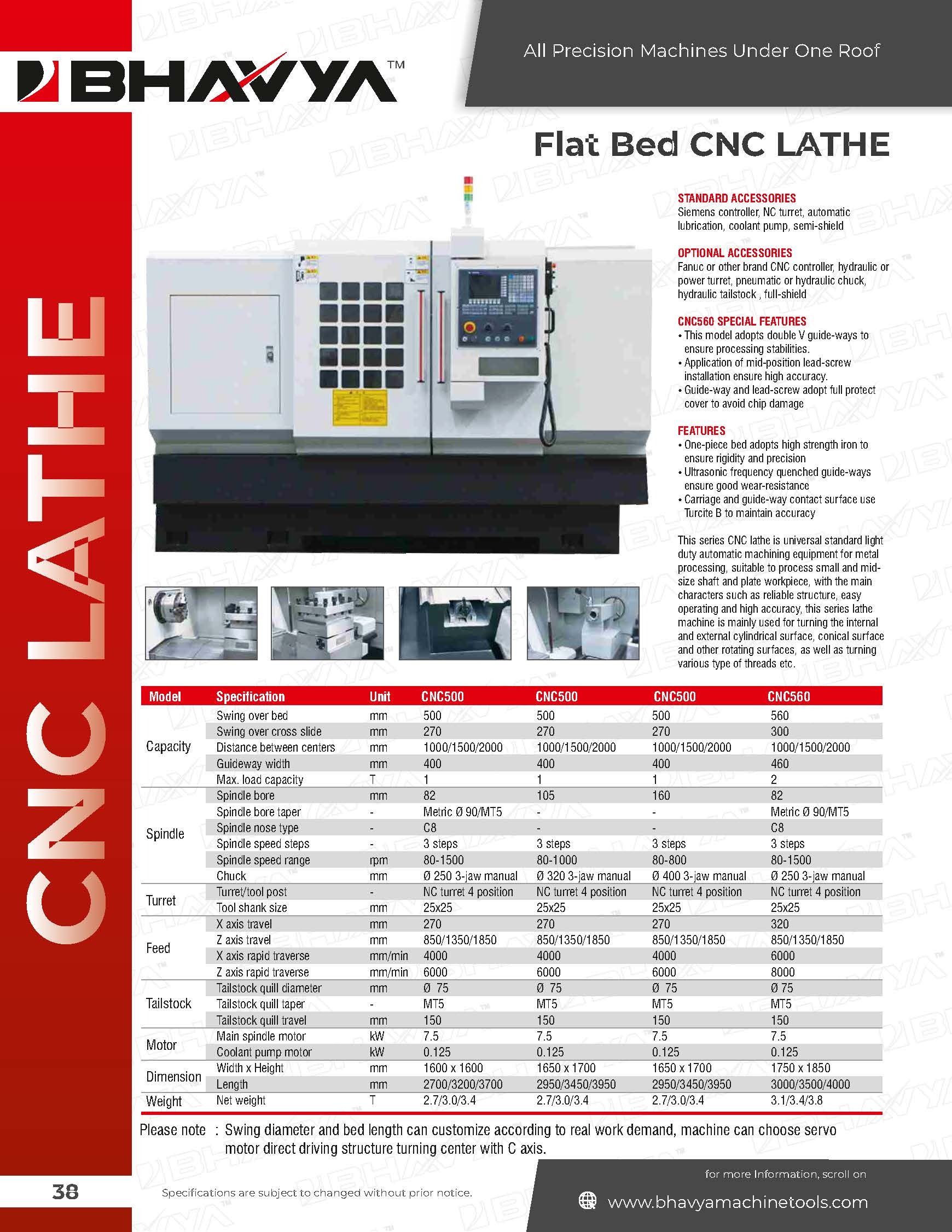Cke Series Cnc Bed Lathe Machine - Mild Steel, 220-440 Volt Voltage | High Performance, Easy Maintenance, Safety Features Including Emergency Stop