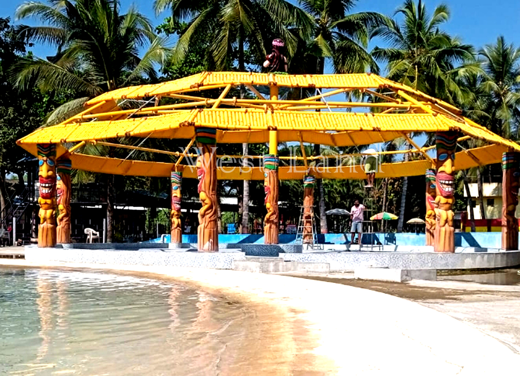 Rain Dance Water Fountain Diameter: 40 Foot (Ft)