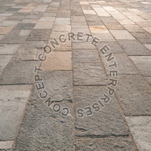 Gray Running Bond Floor Bricks