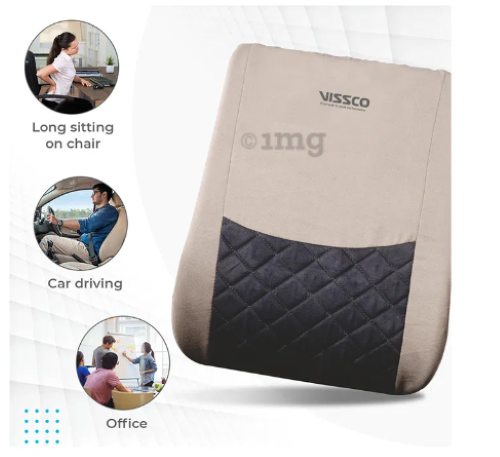 Smart Back Rest - Vissco Universal P.c. No 0121 Dimension (L*w*h): 47 X 38 X 10 Centimeter (Cm)