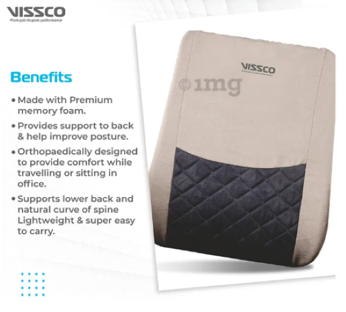 Smart Back Rest - Vissco Universal P.c. No 0121 Dimension (L*w*h): 47 X 38 X 10 Centimeter (Cm)