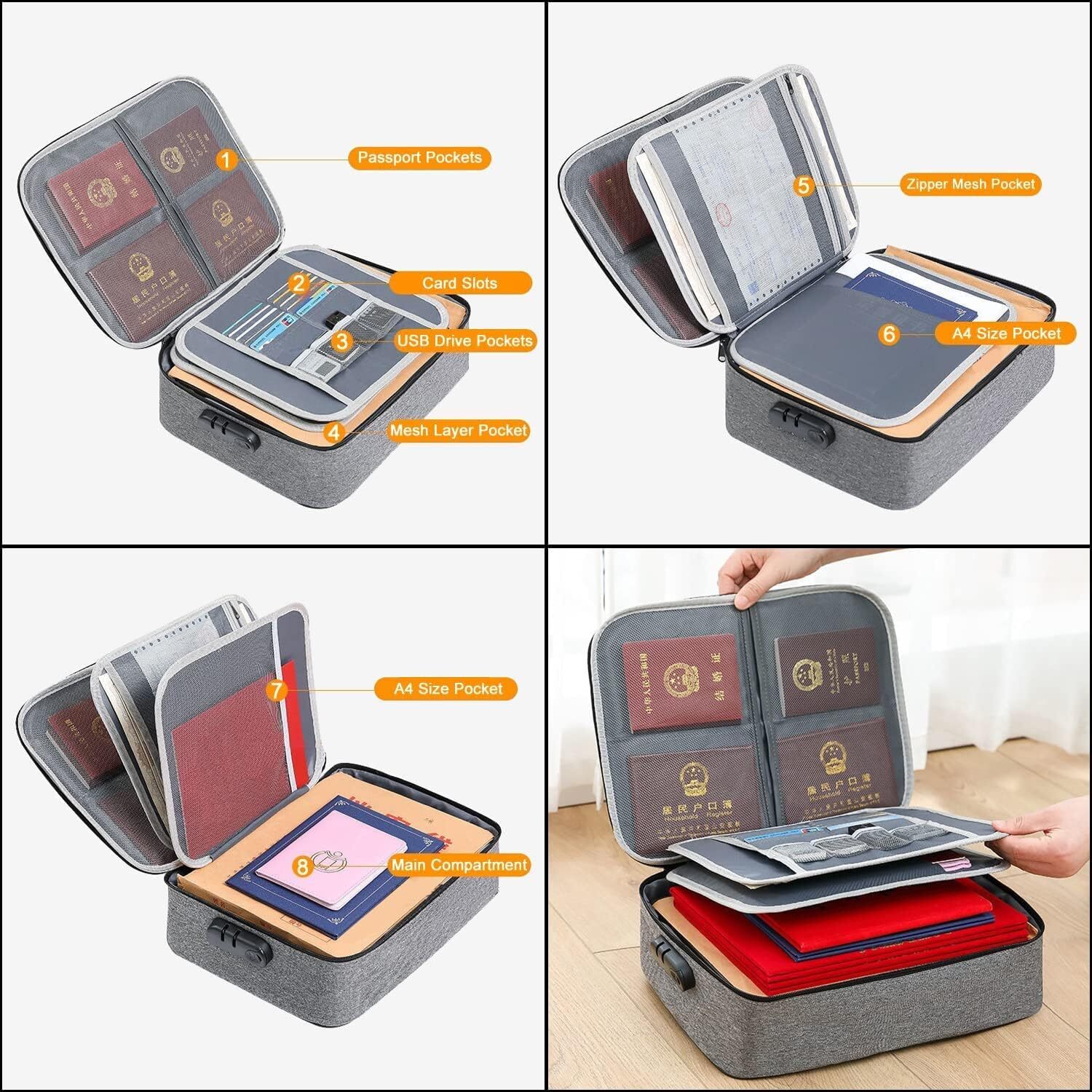 Travelling Document Storage Bag Ordanizer