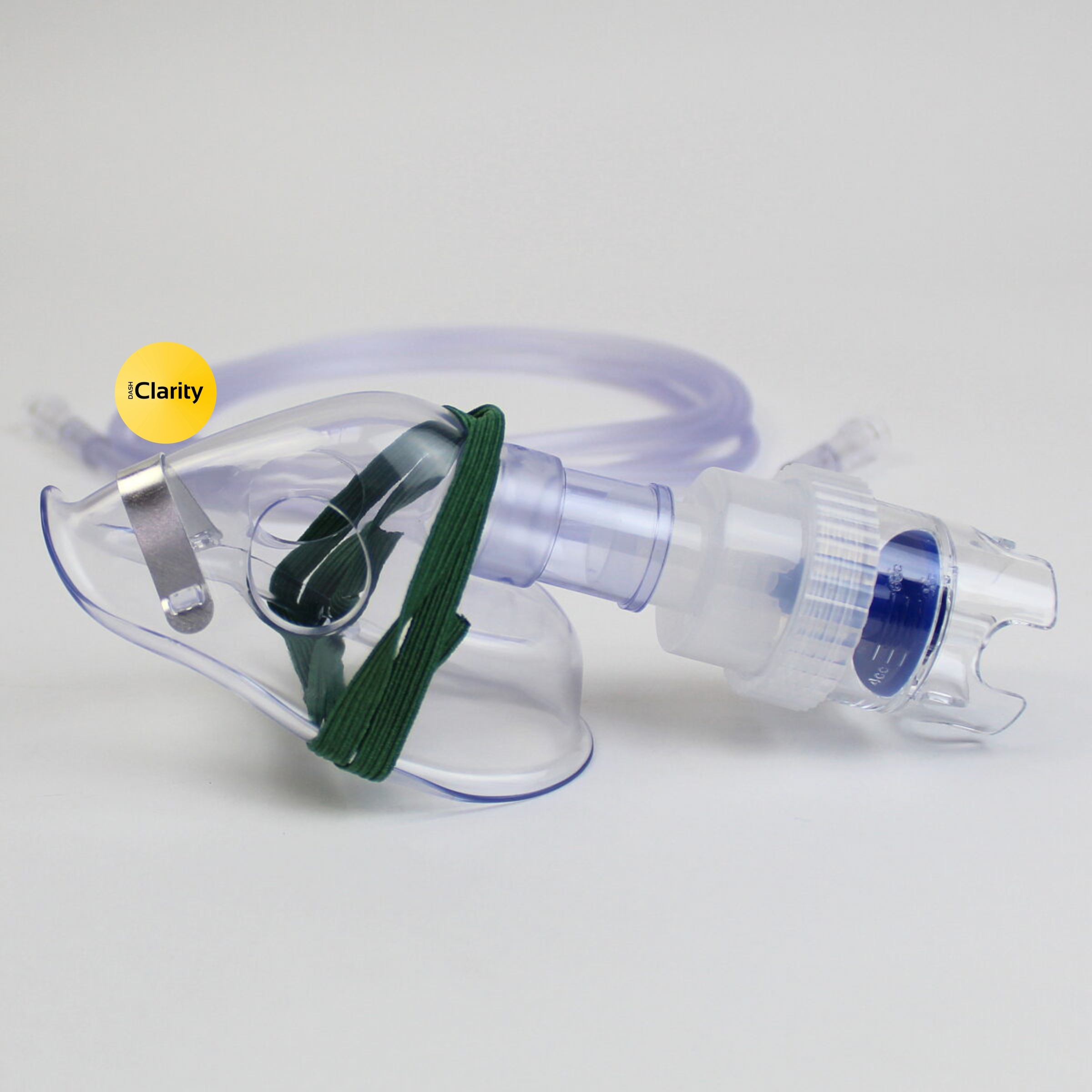 Nebulizer Kit - Durable Plastic, Green Transparent | Universal Compatibility, Ergonomic Design, Efficient Aerosolization, Single-use Options