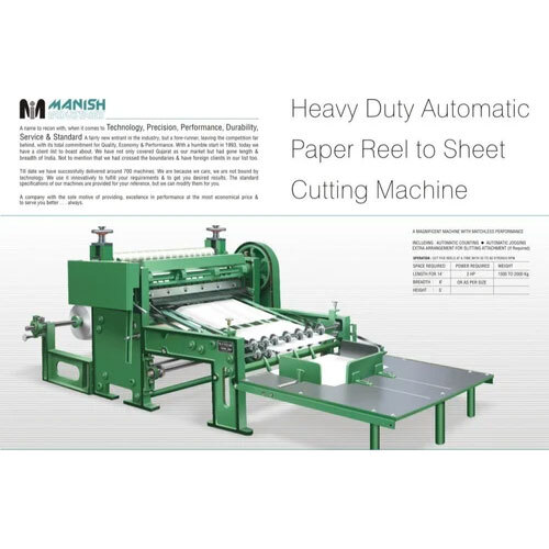 Non Woven Roll Cutting Machine - Material: Steel