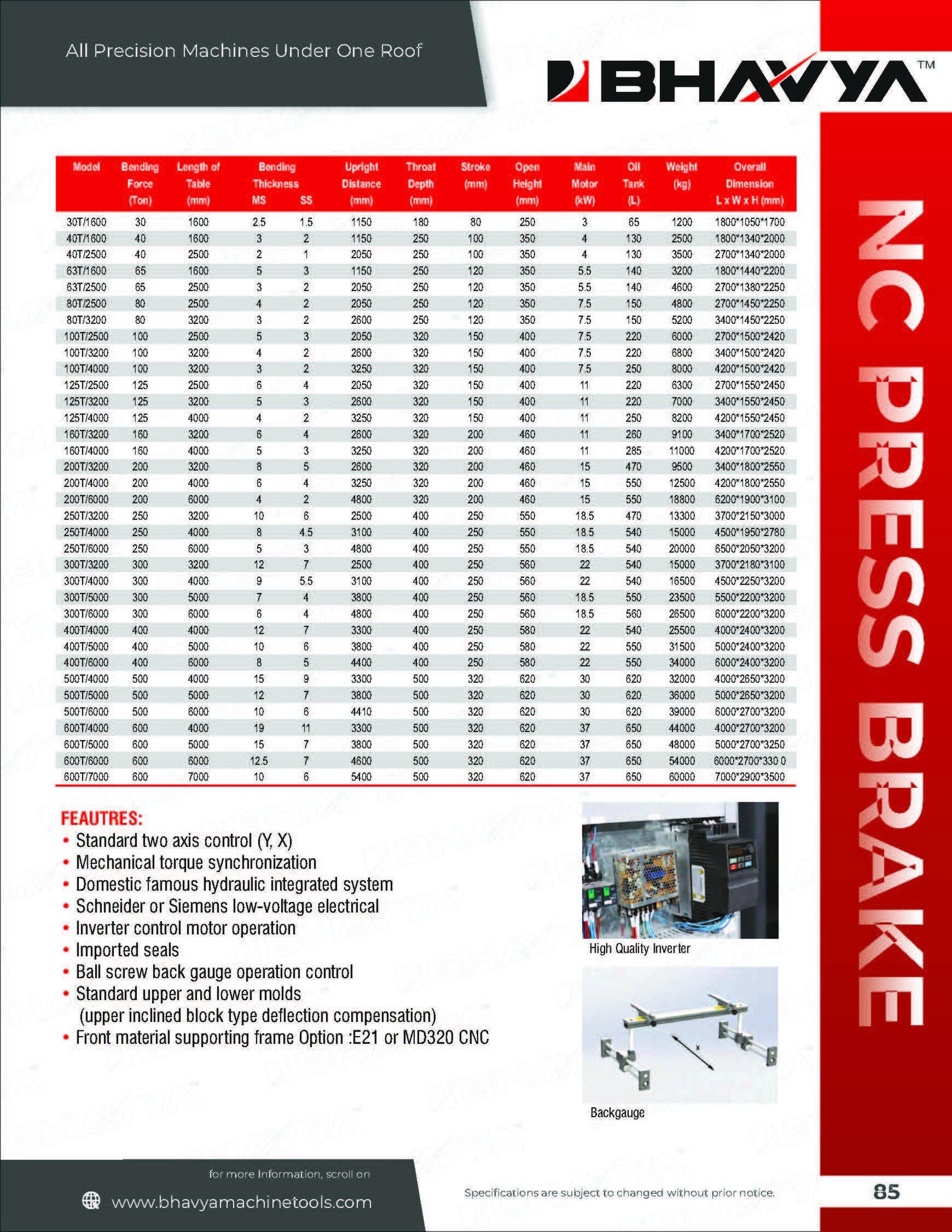 Blue Front Cylinder Cnc Hydraulic Press Brake Machine