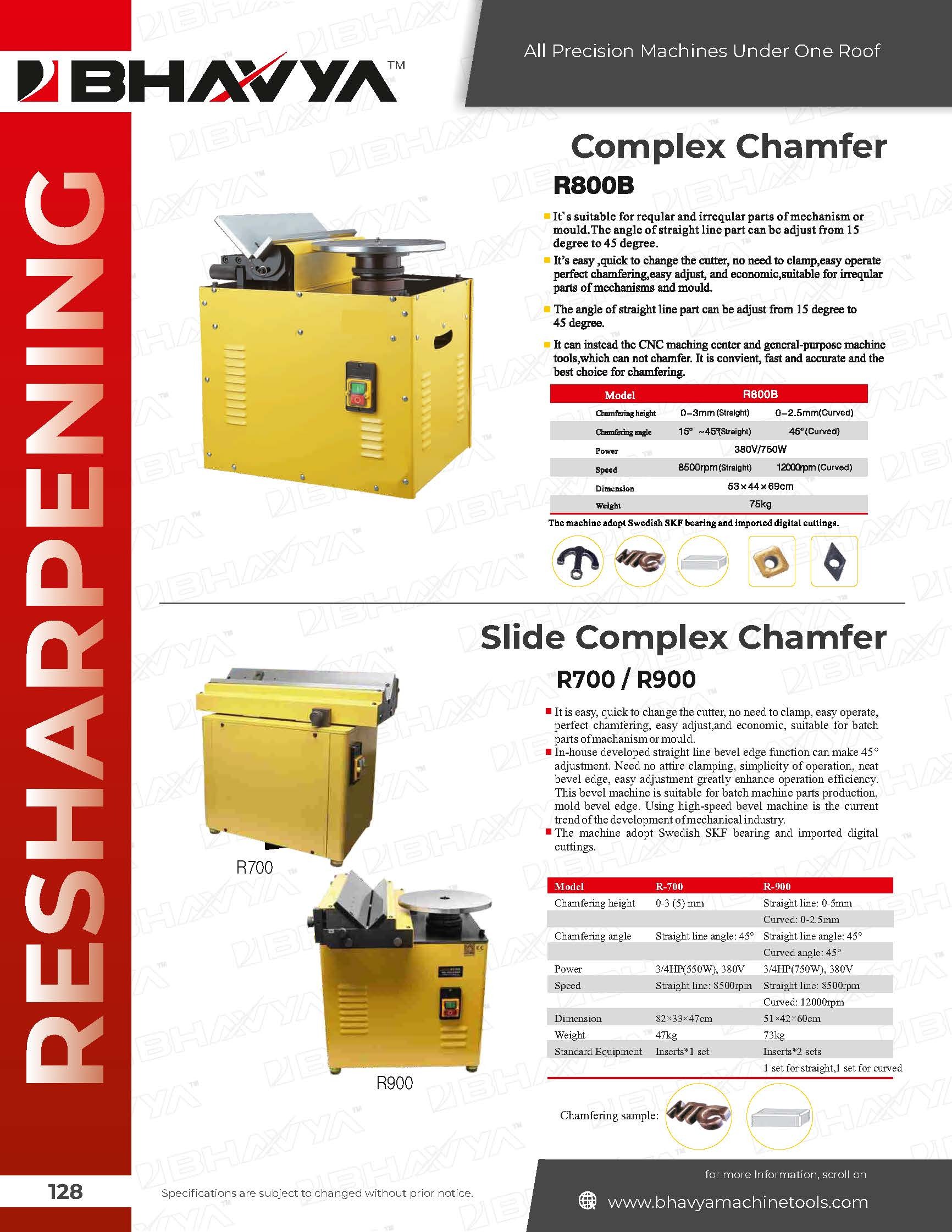 R800b Complex Chamfer - Premium Grade Steel, Yellow Coated Finish | High Durability For Industrial Use, Corrosion Resistant, Versatile Material Compatibility